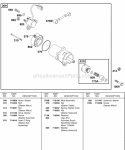 Electric Starter Diagram and Parts List for 187432-0110-E1  Briggs and Stratton Engine